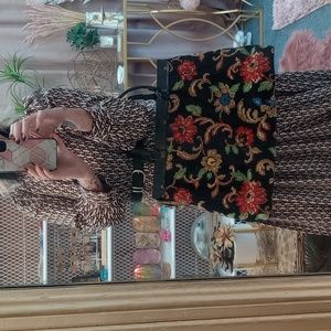 Large Vintage Carpet Bag Purse